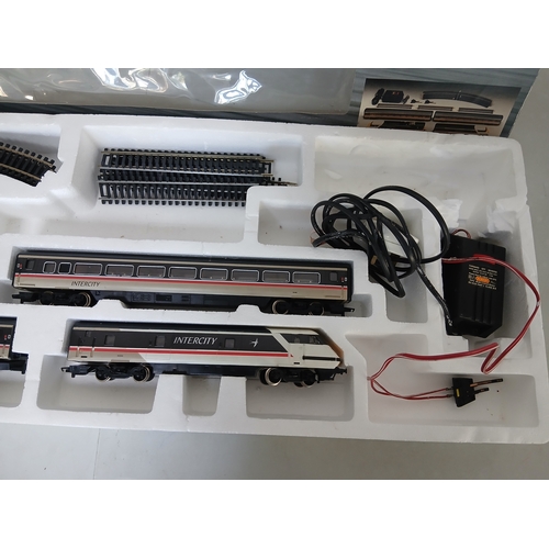 A Hornby railway 00 gauge electric train set intercity 225. Believed to ...