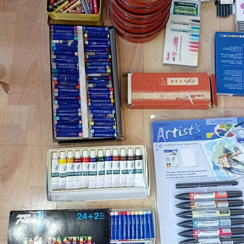 A quantity of artists’ materials and reference books, including boxed ...