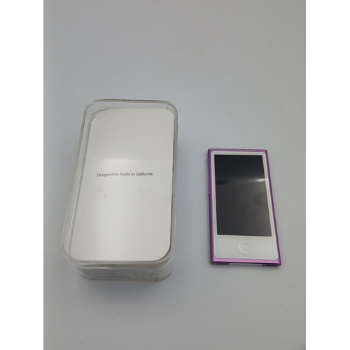 Old new stock Apple iPod nano, model A1446, purple anodised aluminium ...