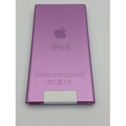 Old new stock Apple iPod nano, model A1446, purple anodised aluminium ...