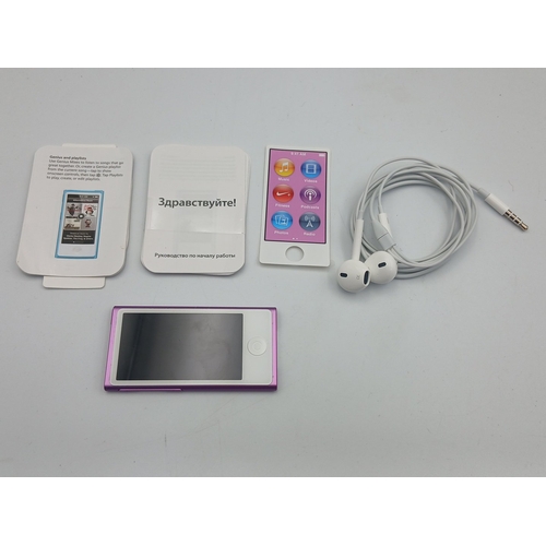 Old new stock Apple iPod nano, model A1446, purple anodised aluminium ...
