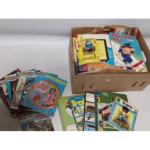 A quantity of vintage children's books and illustrated reference works ...