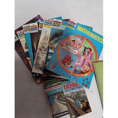 A quantity of vintage children's books and illustrated reference works ...