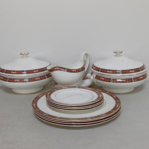 Wedgwood ‘Chippendale’ bone china part dinner service, comprising a ...