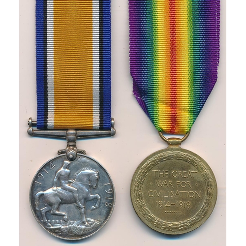 16 - First World War BWM & Victory medal to 149989 Dvr (Driver) Henry Marshall, with copied MIC. Royal Fi... 