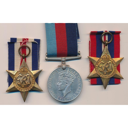 33 - Second World War small group with The War medal 1939-45 (unnamed) plus The France and Germany Star a... 