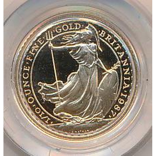 195 - 1987 £10 Britannia gold proof, in box of issue with certificate number 00247, issued by The Royal Mi... 