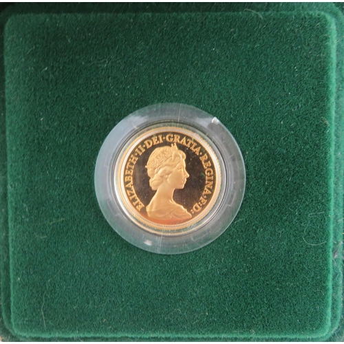 194 - 1980 gold proof sovereign, in box of issue with certificate, issued by The Royal Mint.