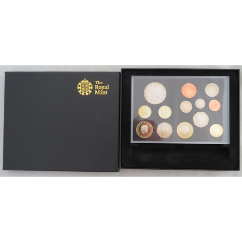 231 - 2010 UK proof coin set of thirteen coins by The Royal Mint, some very slight toning to some coins, i... 