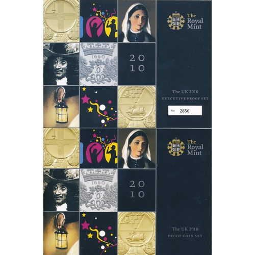 230 - 2010 UK Executive Proof FDC set of thirteen, issued by The Royal Mint, in wooden case with booklet.