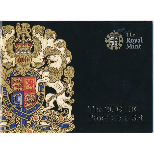 228 - 2009 UK Proof coin set of twelve coins FDC, including Kew Gardens 50p, issued by The Royal Mint, in ... 