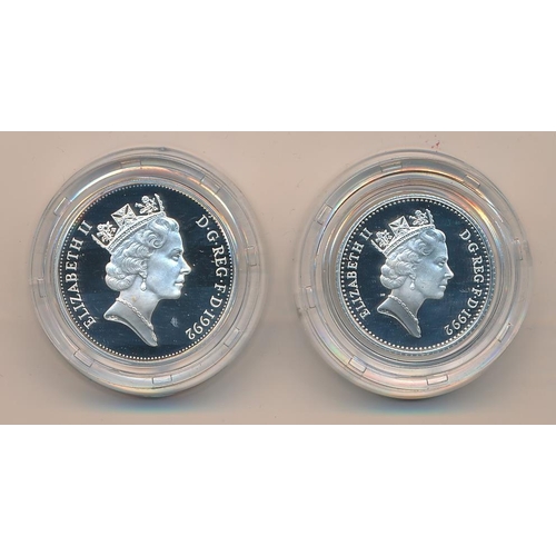 368 - Debden Security Printing (DSP) First 1992 Kentfield £10 A01 002182 (B366) with two 10p silver proofs... 