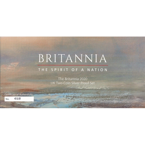 262 - 2020 £2 Britannia silver proof FDC 