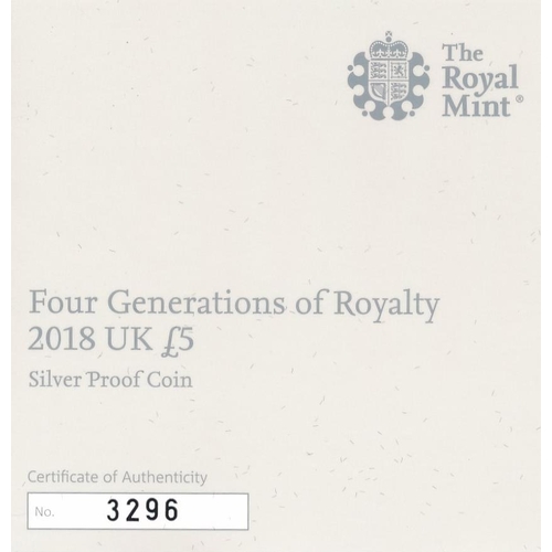 273 - Collection of £5 silver proofs FDC, all in boxes with pictorial outer card boxes and certificates, w... 