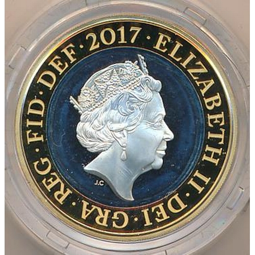 274 - Range of £2 piedfort silver proofs FDC (5), with 2017 Jane Austen, 2018 RAF Centenary Bagde, 2019 Sa... 