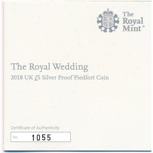 282 - Range of piedfort silver proofs FDC with £5 2017 House of Windosr Centenary, 2018 Queen's Coronation... 