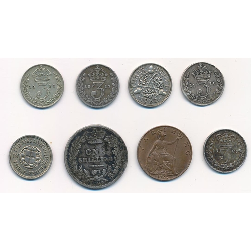 347 - World Coins - 19th and 20th Century range in mixed condition with GB crowns 1889 (2), 1893, shilling... 