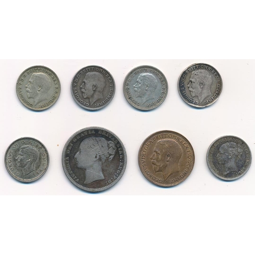 347 - World Coins - 19th and 20th Century range in mixed condition with GB crowns 1889 (2), 1893, shilling... 