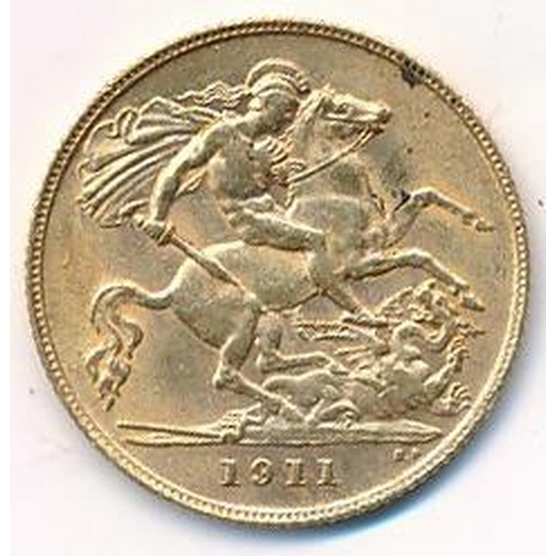 179 - 1911 half sovereign fine.