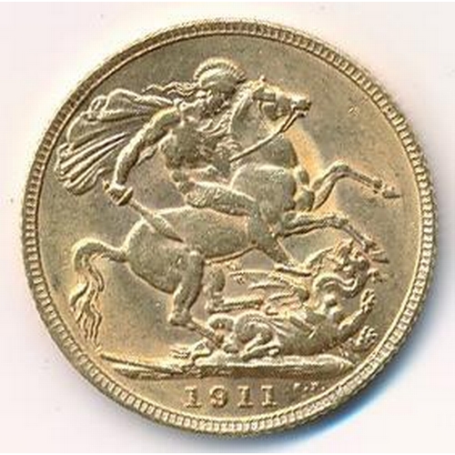 180 - 1911 sovereign fine.