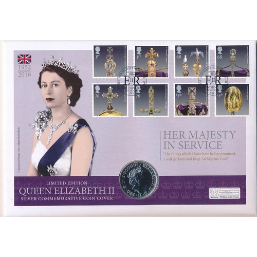 289 - Range of stamp and silver coin covers, with selection in Westminster leatherette folders including s... 