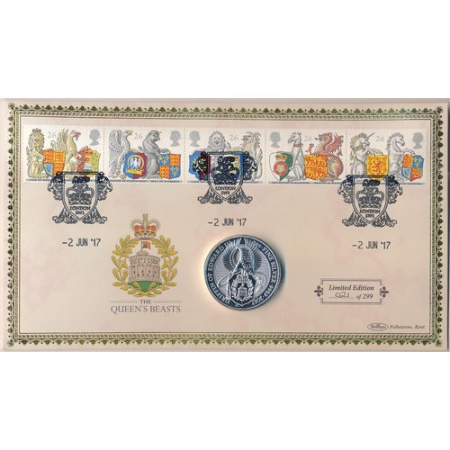 289 - Range of stamp and silver coin covers, with selection in Westminster leatherette folders including s... 