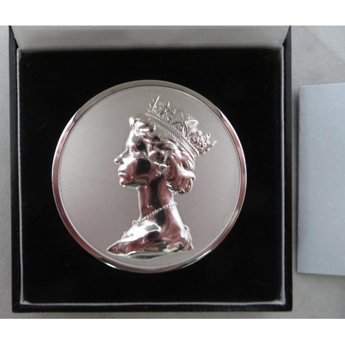 100 - 2007 Limited Edition Royal Mail ‘The Machin Head’ Medallion Hand Crafted hallmarked .925 silver meda... 