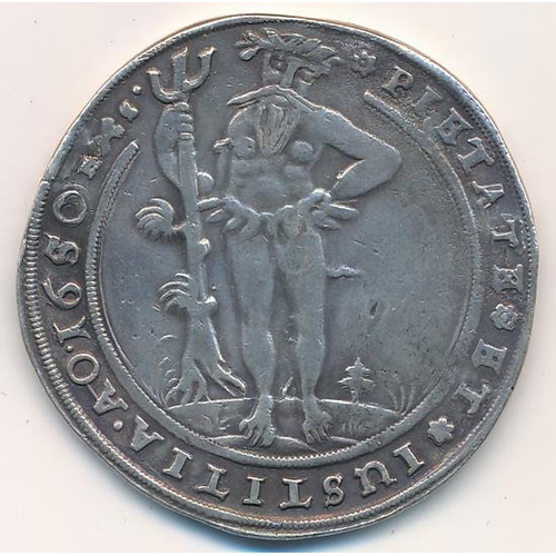 310 - Germany - Brunswick-Luneburg-Calenburg thaler of Georg II Wilhelm, 1648-1665 and dated 1650, very fi... 