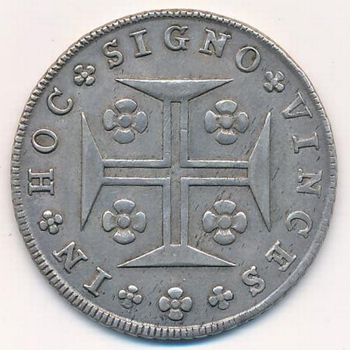 330 - Portugal - 1793 silver 400 reis, near extremely fine.