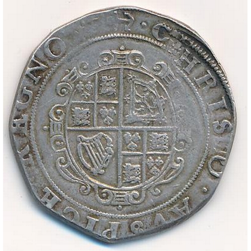 139 - Charles I Tower Mint half crown, mm. anchor, fine.