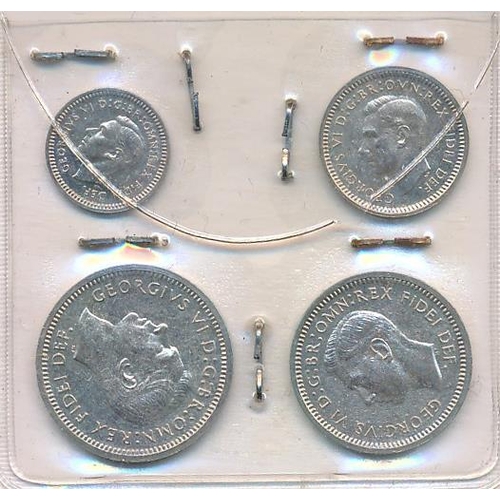 158 - George VI 1952 Maundy Money set comprising of 1d, 2d, 3d and 4d. Uncirculated.