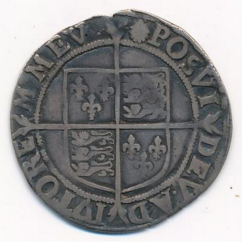 137 - Elizabeth I Sixth issue shilling, mm. escallop, fair. (S.2577)