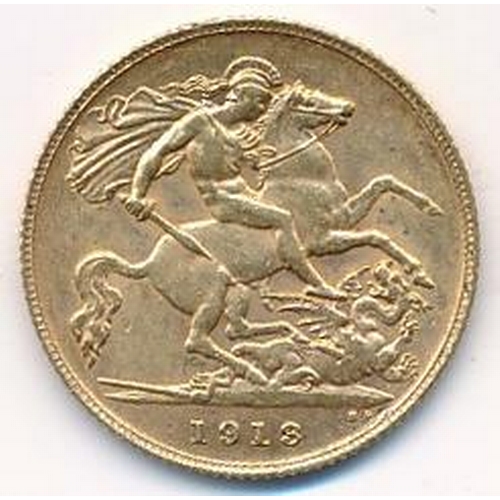 185 - 1913 half sovereign fine.