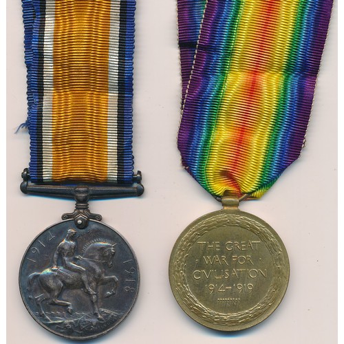 22 - First World War BWM & Victory medal to 204535 Cpl (Corporal) John Wylie, with copied MIC. Seaforth H... 