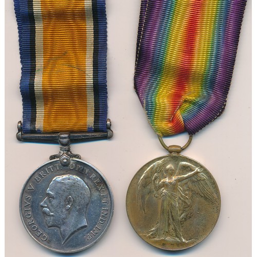 23 - First World War BWM & Victory medal to 111994 Pnr (Pioneer) Richard Cowley, with copied MIC. Royal E... 