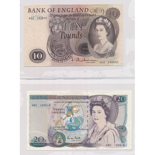 369 - Range of English banknotes (14), generally very fine to uncirculated with £20 Gill 08U, £10 Hollom A... 