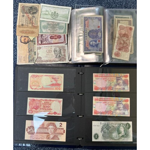 371 - Worldwide range of banknotes, in very mixed condition, with examples from Cayman Islands, China, Fij... 