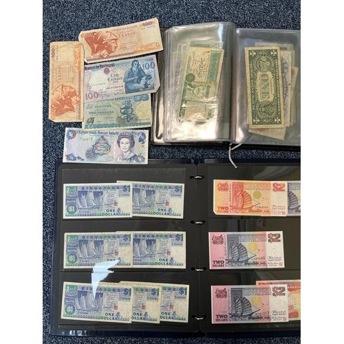 371 - Worldwide range of banknotes, in very mixed condition, with examples from Cayman Islands, China, Fij... 