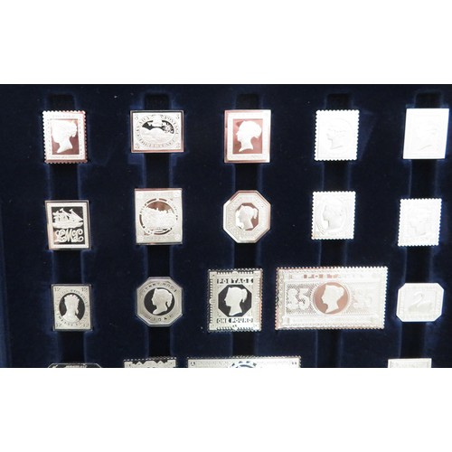 106 - International Society of Postmasters Official Sterling Silver Proofs of the Greatest Stamps of the B... 