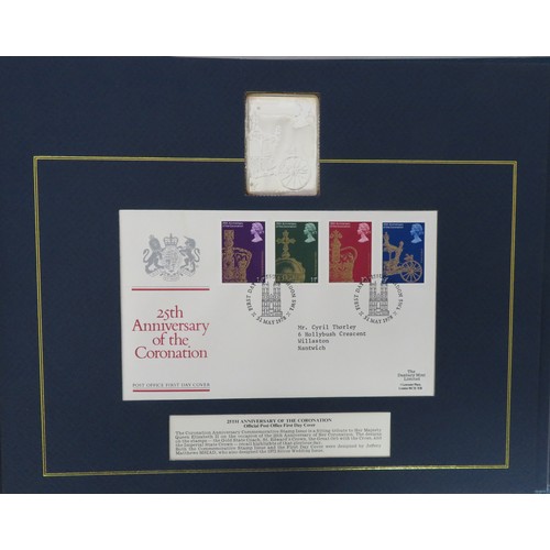 94 - 1978 The Post Office Official Commemorative Stamp Issues and First Day Covers with enlarged solid st... 