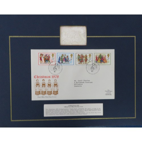 94 - 1978 The Post Office Official Commemorative Stamp Issues and First Day Covers with enlarged solid st... 