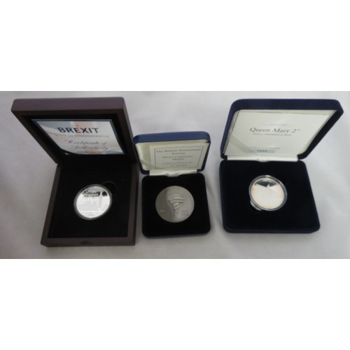 109 - Collection of silver medals, with boxed silver proofs FDC 1996 British Legion (Limited edition certi... 