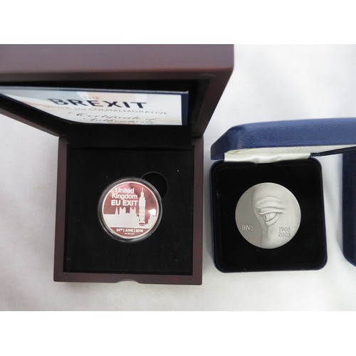 109 - Collection of silver medals, with boxed silver proofs FDC 1996 British Legion (Limited edition certi... 