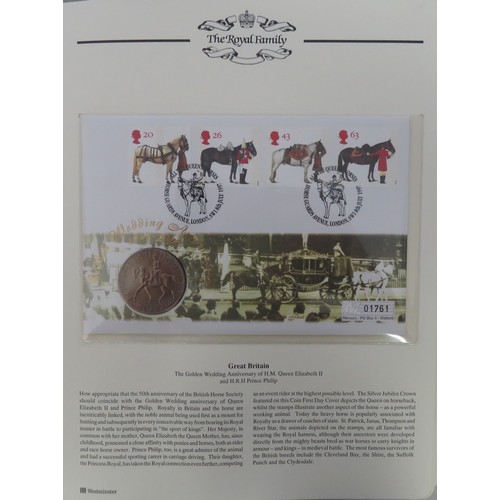 290 - ‘The Golden Wedding Anniversary of HM Queen Elizbeth II and HRH Prince Phillip 1947-1997’ coin cover... 