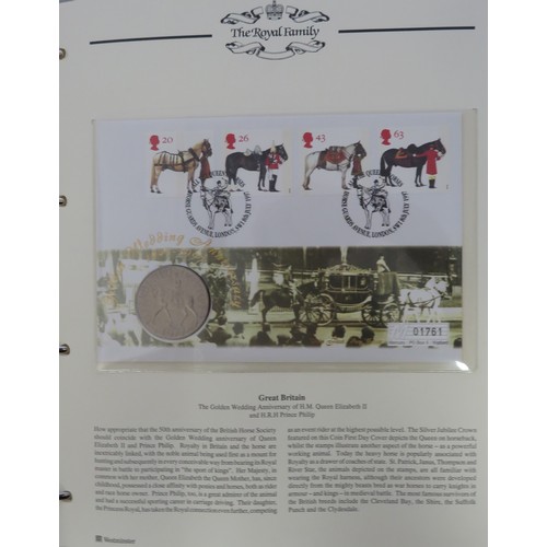 290 - ‘The Golden Wedding Anniversary of HM Queen Elizbeth II and HRH Prince Phillip 1947-1997’ coin cover... 