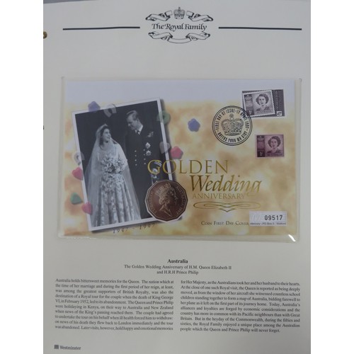 290 - ‘The Golden Wedding Anniversary of HM Queen Elizbeth II and HRH Prince Phillip 1947-1997’ coin cover... 