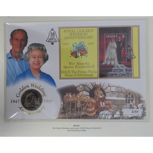 290 - ‘The Golden Wedding Anniversary of HM Queen Elizbeth II and HRH Prince Phillip 1947-1997’ coin cover... 