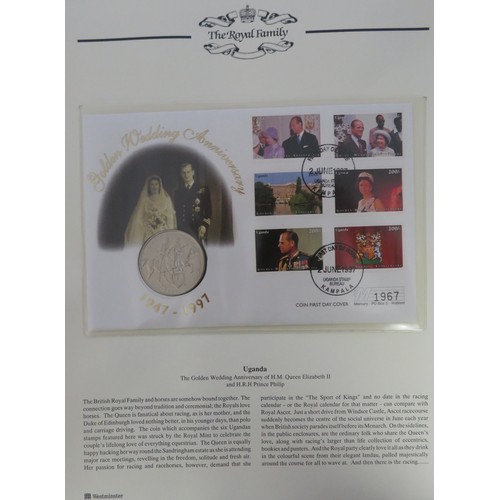 290 - ‘The Golden Wedding Anniversary of HM Queen Elizbeth II and HRH Prince Phillip 1947-1997’ coin cover... 