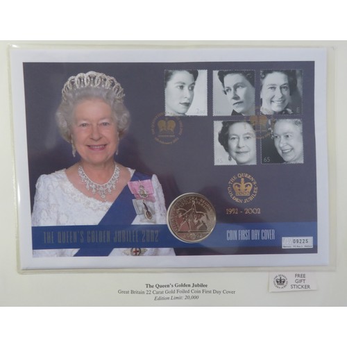 290 - ‘The Golden Wedding Anniversary of HM Queen Elizbeth II and HRH Prince Phillip 1947-1997’ coin cover... 