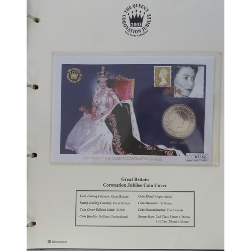 290 - ‘The Golden Wedding Anniversary of HM Queen Elizbeth II and HRH Prince Phillip 1947-1997’ coin cover... 